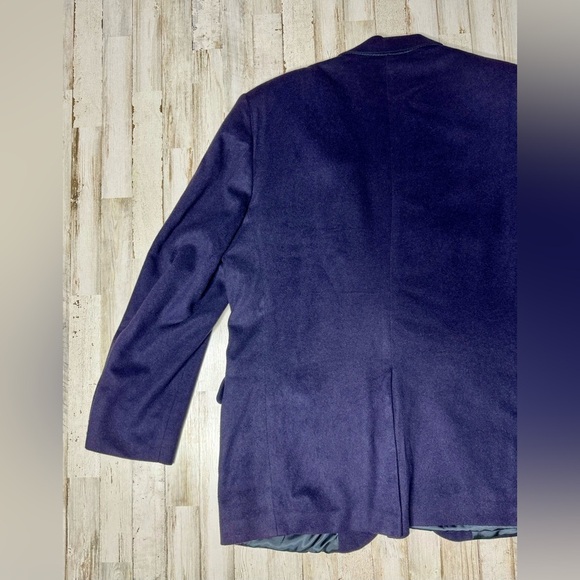 Branford & Taylor Cashmere Blazer Jacket Men's Navy Blue Sport Coat - Picture 6 of 11